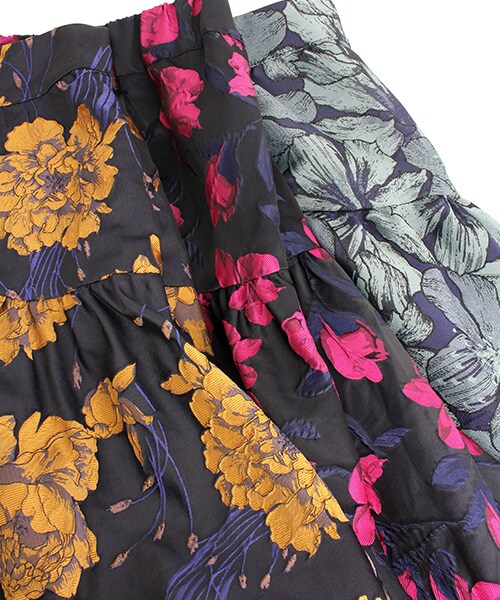 新品○今季RANDAジャガードティアードスカート