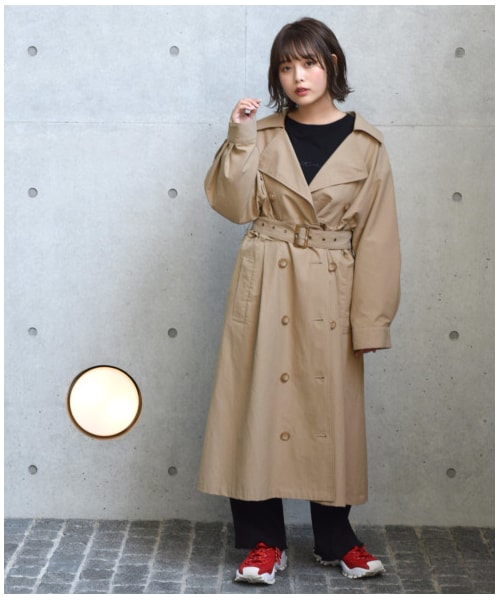 w closet（ダブルクローゼット）の「コットンツイル3wayトレンチコート