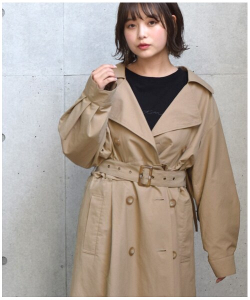 w closet（ダブルクローゼット）の「コットンツイル3wayトレンチコート