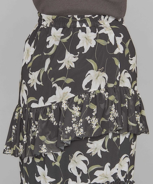 Ameri（アメリ）の「TWIN LILY OVERLAP SKIRT（）」 - WEAR 