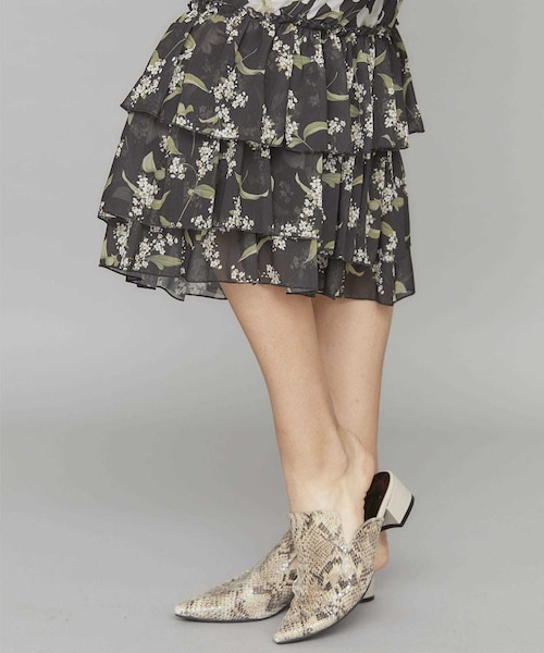 Ameri（アメリ）の「TWIN LILY OVERLAP SKIRT（）」 - WEAR 