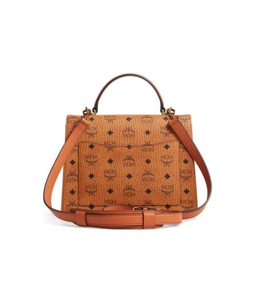 MCM（エムシーエム）の「MCM Medium Patricia Visetos Coated Canvas Satchel（ショルダーバッグ・レディース・Black/Brown・One Size）」の3枚目の写真