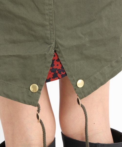 LOWRYS FARM（ローリーズファーム）の「コットンファーツキモッズコート/mikoa（ジャケット/アウター・レディース・カーキ・Ｌ/Ｍ）」の10枚目の写真