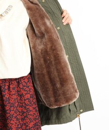 LOWRYS FARM | コットンファーツキモッズコート/mikoa(ジャケット/アウター)