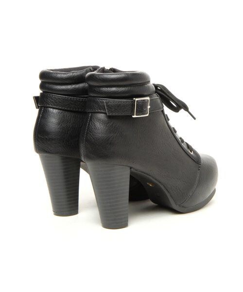 Heather（ヘザー）の「アンクルボリュームブーツ（シューズ・レディース・グレー/ネイビー/ブラック・Ｌ（24.0～24.5）/Ｍ（23.0～23.5））」の7枚目の写真