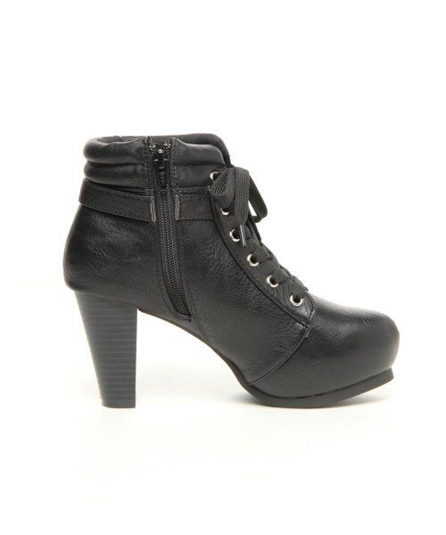 Heather（ヘザー）の「アンクルボリュームブーツ（シューズ・レディース・グレー/ネイビー/ブラック・Ｌ（24.0～24.5）/Ｍ（23.0～23.5））」の6枚目の写真