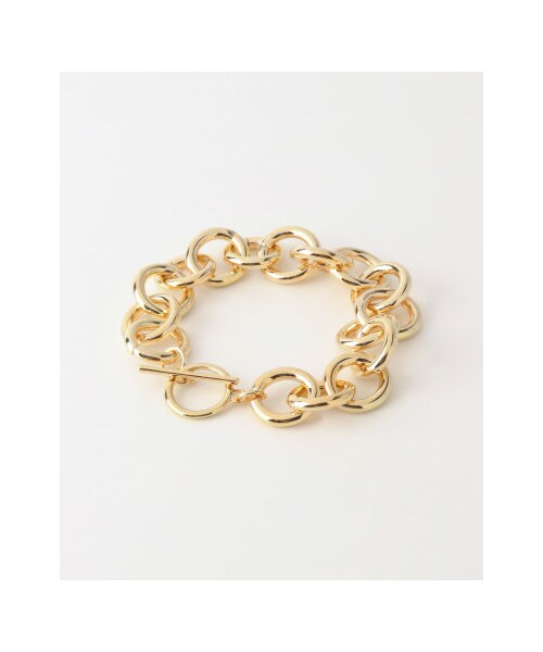 KBF（ケイビーエフ）の「KBF+ リングチェーンブレスレット（アクセサリー・レディース・SILVER/GOLD・one）」の3枚目の写真