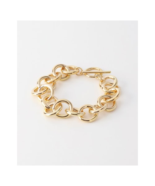 KBF（ケイビーエフ）の「KBF+ リングチェーンブレスレット（アクセサリー・レディース・SILVER/GOLD・one）」の2枚目の写真