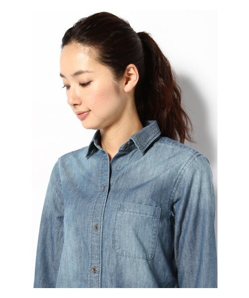 FRAMeWORK（フレームワーク）の「5OZデニムシャツワンピース（ワンピース・レディース・ネイビー/ブルー・フリー）」の7枚目の写真