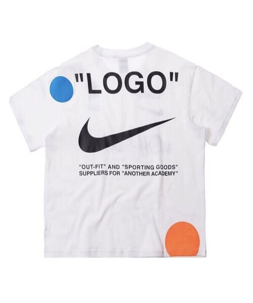 Nike × off white  Tシャツ　ホワイト　Lサイズ