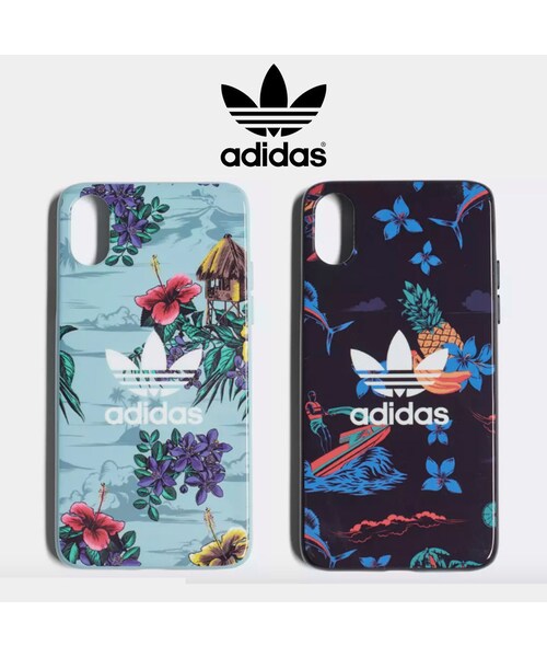 Adidas アディダス の 直営店買付 Adidas トロピカル柄 Iphone6 6s 7 8 8 X ケース スニーカー Wear