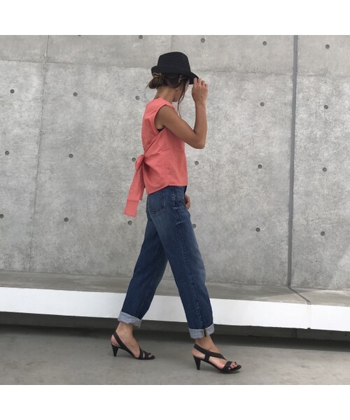 copine（コピン）の「麻混バックリボンノースリーブブラウス(2color)【クリックポスト対象商品】（シャツ/ブラウス・レディース・その他）」の11枚目の写真