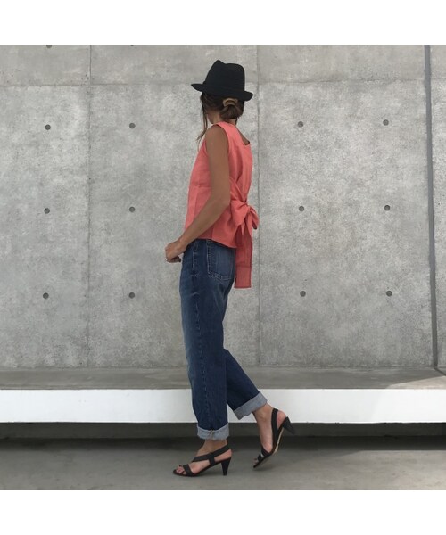 copine（コピン）の「麻混バックリボンノースリーブブラウス(2color)【クリックポスト対象商品】（シャツ/ブラウス・レディース・その他）」の13枚目の写真