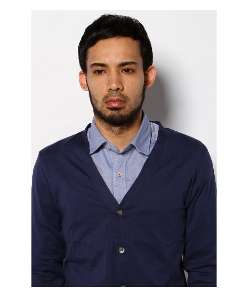 B.C STOCK（ベーセーストック）の「スーピマカーデ（カーディガン・メンズ・レッド/ブルー/ホワイト・38/40/42）」の7枚目の写真