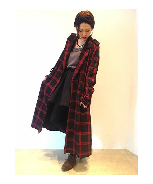 PURPLE END（パープルエンド）の「チェックロングコート（）」 - WEAR