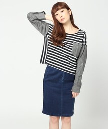 JEANASIS | ボーダーコンビシャツLS(トップス)