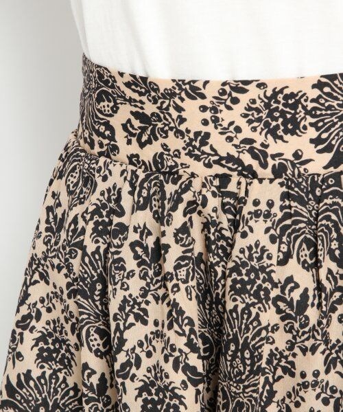 LOWRYS FARM（ローリーズファーム）の「ダマスクガラキュロット/mikoa（パンツ・レディース・ネイビー/ベージュ・Ｆ）」の5枚目の写真