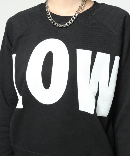 HARE（ハレ）の「カタステッチビッグロゴスエット（トップス・レディース・グレー/オフホワイト/ブラック・FREE）」の7枚目の写真