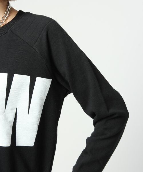 HARE（ハレ）の「カタステッチビッグロゴスエット（トップス・レディース・グレー/オフホワイト/ブラック・FREE）」の8枚目の写真