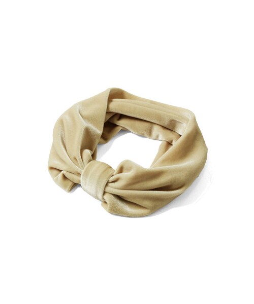 URBAN RESEARCH DOORS（アーバンリサーチドアーズ）の「ベロアターバン（アクセサリー・レディース・IVORY/BLACK/NAVY・one）」の2枚目の写真