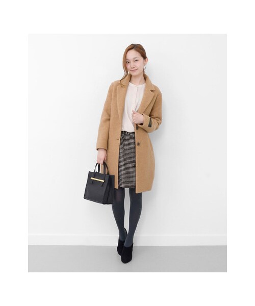 URBAN RESEARCH(アーバンリサーチ)の「スライバーニットチェスターコート(ジャケット/アウター・レディース・CAMEL/M.GRY/NAVY・FREE)」の7枚目の写真