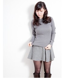 earth music&ecology | リブハイネックニット(トップス)