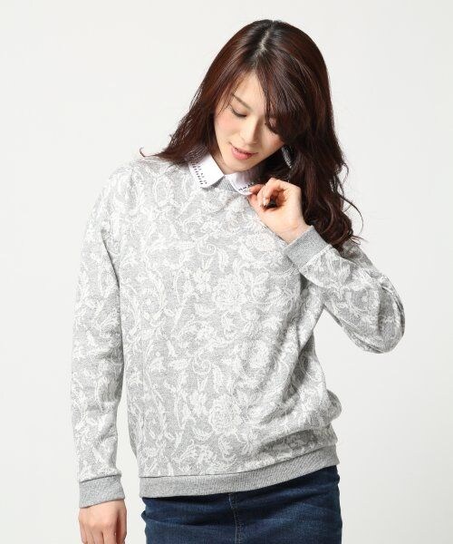 LEPSIM（レプシィム）の「【セール除外】アラビキモクジャガードウラケプルオーバー（トップス・レディース・ヒョウ/ハナ/キカガク/ドット・FREE SIZE）」の3枚目の写真