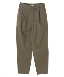 earth music&ecology | COTTON USAチノパンツ(ベルト付きバルーン)(パンツ)
