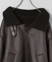 まんち　ジーナシス  フェイクムートン　ボア　B-3 ジャケット JEANASIS - まんち様 専用 ジーナシス フェイクムートン ボア B-3