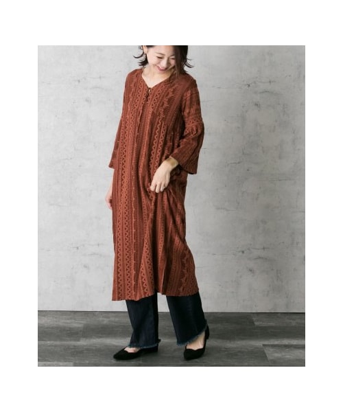 アーバンリサーチロッソ刺繍ジョーゼットワンピース URBAN RESEARCH ROSSO WOMEN（アーバンリサーチ ロッソ）の