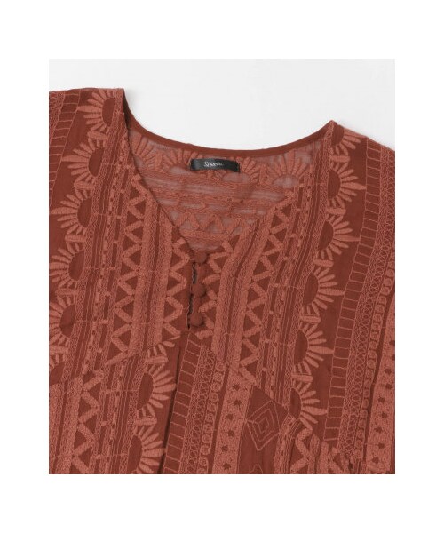 アーバンリサーチロッソ刺繍ジョーゼットワンピース URBAN RESEARCH ROSSO WOMEN（アーバンリサーチ ロッソ）の