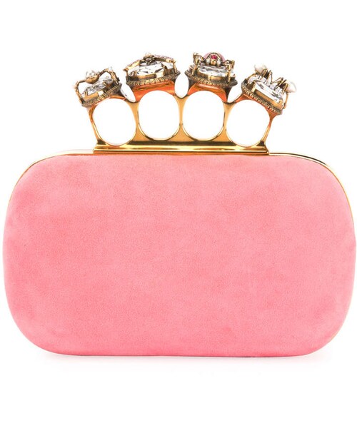 アレキサンダーマックイーン　クラッチバッグ　ピンク ピンク系 alexander mcqueen(アレキサンダーマックイーン