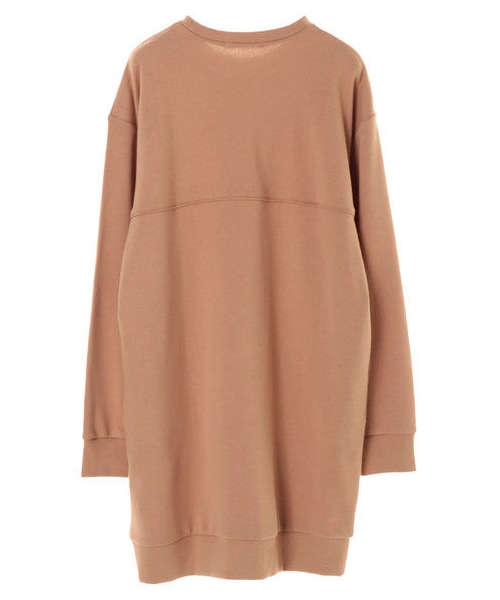 E hyphen world gallery(イーハイフンワールドギャラリー)の「ライン切替スウェットワンピース(ワンピース/ドレス・杢グレー/ブラック/キャメル/グリーン・F)」の2枚目の写真