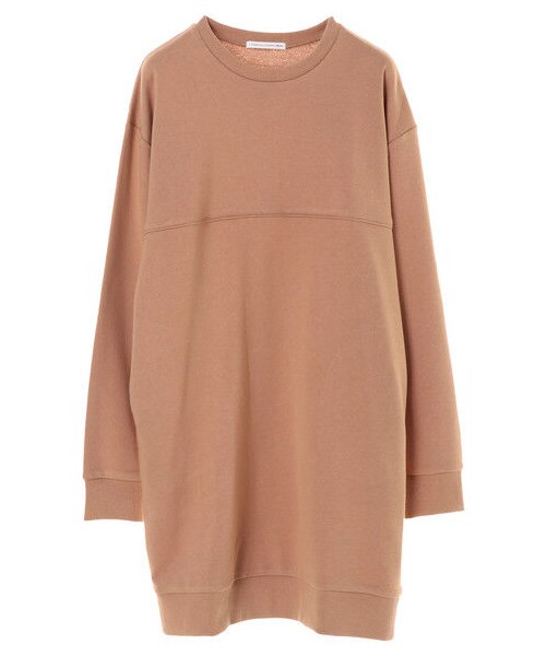 E hyphen world gallery(イーハイフンワールドギャラリー)の「ライン切替スウェットワンピース(ワンピース/ドレス・杢グレー/ブラック/キャメル/グリーン・F)」の8枚目の写真