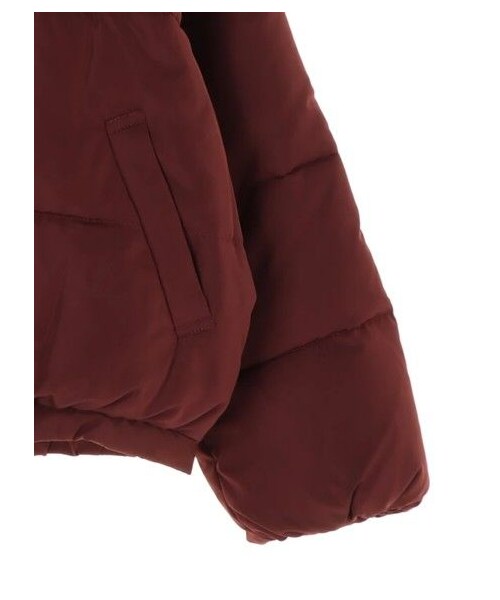 E hyphen world gallery（イーハイフンワールドギャラリー）の「・カラー中綿ショートブルゾン（ジャケット/アウター・ブラック/ベージュ/マスタード/カーキ/ネイビー/バーガンディー・F）」の4枚目の写真