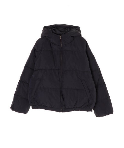 E hyphen world gallery（イーハイフンワールドギャラリー）の「・カラー中綿ショートブルゾン（ジャケット/アウター・ブラック/ベージュ/マスタード/カーキ/ネイビー/バーガンディー・F）」の12枚目の写真