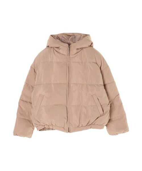 E hyphen world gallery（イーハイフンワールドギャラリー）の「・カラー中綿ショートブルゾン（ジャケット/アウター・ブラック/ベージュ/マスタード/カーキ/ネイビー/バーガンディー・F）」の9枚目の写真