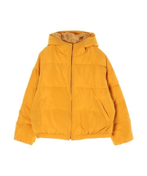 E hyphen world gallery（イーハイフンワールドギャラリー）の「・カラー中綿ショートブルゾン（ジャケット/アウター・ブラック/ベージュ/マスタード/カーキ/ネイビー/バーガンディー・F）」の10枚目の写真