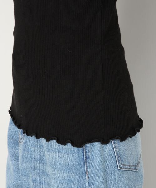 LOWRYS FARM（ローリーズファーム）の「リブメロープルオーバー（トップス・オフ/ブラック/ボーダー/グレー/ブラウン）」の11枚目の写真