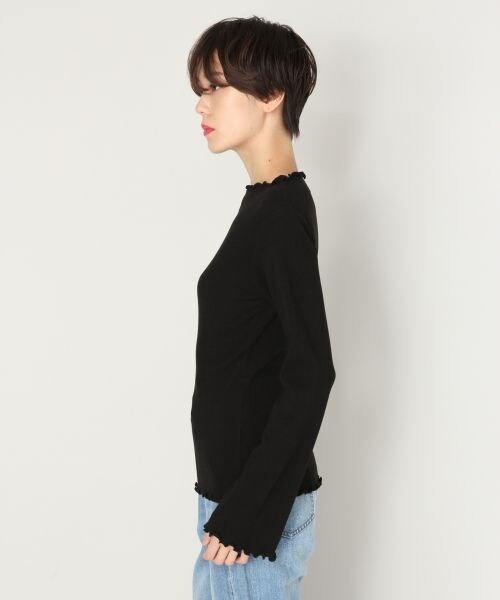 LOWRYS FARM（ローリーズファーム）の「リブメロープルオーバー（トップス・オフ/ブラック/ボーダー/グレー/ブラウン）」の6枚目の写真