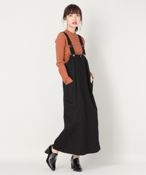 LOWRYS FARM(ローリーズファーム)の「ツイルジャンスカ(ワンピース/ドレス・ブラック/ベージュ)」の3枚目の写真