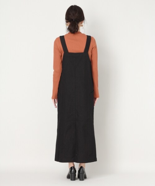 LOWRYS FARM(ローリーズファーム)の「ツイルジャンスカ(ワンピース/ドレス・ブラック/ベージュ)」の5枚目の写真