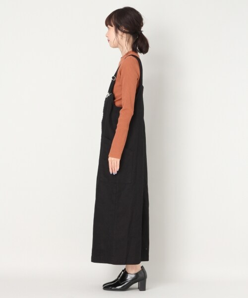 LOWRYS FARM(ローリーズファーム)の「ツイルジャンスカ(ワンピース/ドレス・ブラック/ベージュ)」の4枚目の写真