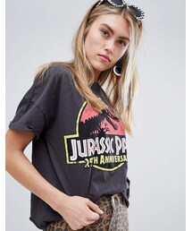 ★ドイツ発*BERSHKA*新作*オールオーバープリントTシャツ/GL★ Bershka(ベルシュカ)の「Bershka Jurassic Park t shirt(T