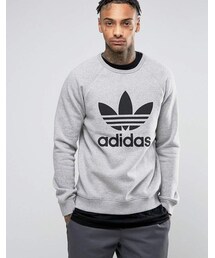 adidas originals ラガーシャツ 1972年ロゴ　スウェット adidas originals】ラガーシャツ 1972年ロゴスウェット 無制限