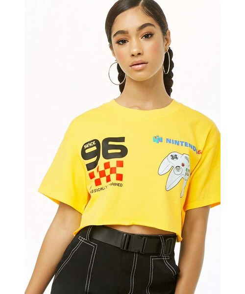 21,Forever 21 Nintendo 64 Cropped Graphic -