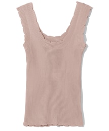 GRL | スカラップリブニットタンクトップ(タンクトップ)