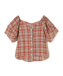 GRL | ボリュームスリーブチェックブラウス(シャツ/ブラウス)