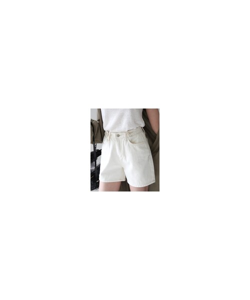 DHOLIC（ディーホリック）の「2TYPEウエストボタンショートパンツ（デニムパンツ・レディース・ブルー・S/M）」の2枚目の写真