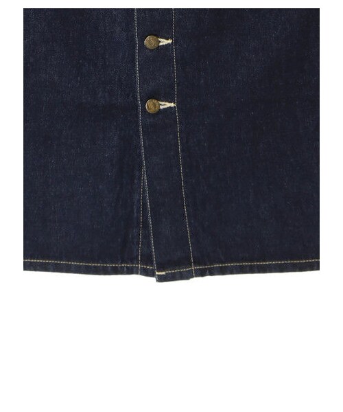 E hyphen world gallery（イーハイフンワールドギャラリー）の「Lee BUTTON SKIRT（スカート・インディゴ/ミディアムインディゴ・S/M）」の5枚目の写真